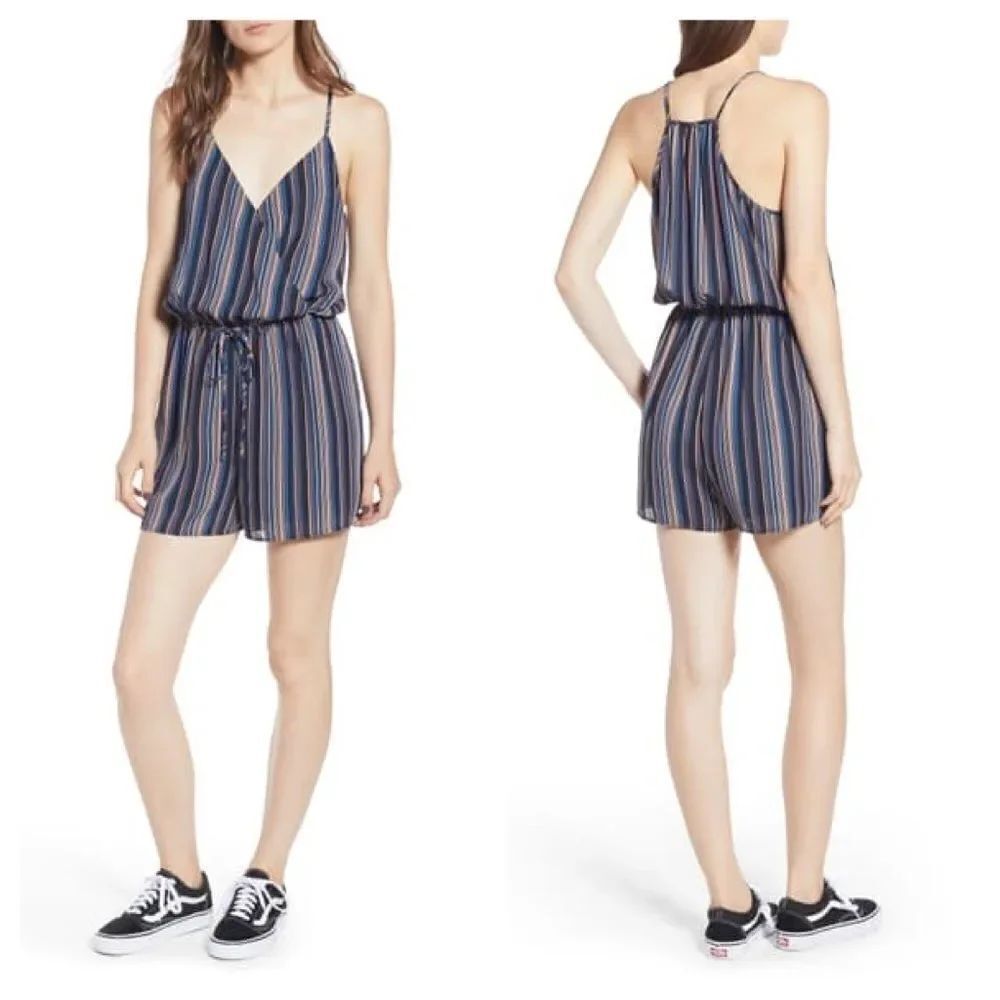 One Clothing Los Angeles Faux Wrap Romper Size Sm